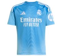 Adidas Real Madrid 25/26 Goalkeeper Home Junior Short Sleeve T-shirt Bleu 13-14 Years Enfants