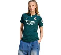 adidas Real Madrid Extérieur Robe Femmes 26/27 Vert Foncé/Blanc S