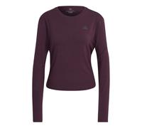 adidas RI 3 Stripes Made With Nature Haut Manches Longues Femmes-Berry, Taille XS