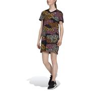 adidas Robe T-Shirt Col V En Jersey Coton Imprimé Logo Multicolore