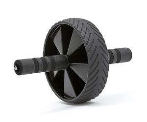 adidas Roue Abdominale, Mixte Adulte, Noir, Taille unique | Roue de fitness pour entrainement abdominal, diametre 18 cm, poignees en mousse et surface caoutchoutee antiderapante
