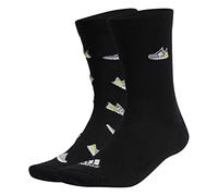 Adidas Chaussettes Run X Ultraboost Shoe Love Graphic – Lot de 2 – Noir – 46/48 – Unisexe