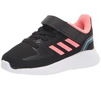 adidas Runfalcon 2.0 Running Shoe, Core Black/Acid Red/Sky Rush, 1.5 US Unisex Little Kid