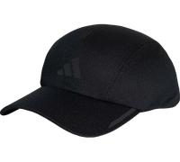 adidas Mixte Running AEROREADY Four-Panel Mesh Cap, Black/Black Reflective, M