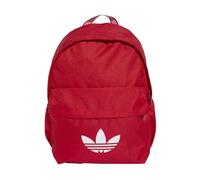 adidas Sac à dos d'école imprimé logo avec bandoulière réglable et fermeture éclair, rouge, Taille unique
