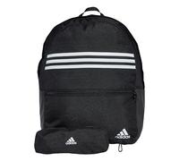 adidas Sac à dos unisexe classique horizontal 3 bandes, noir, One Size, Sac à dos