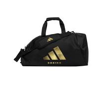 adidas Sac fourre-tout 2 en 1 pour boxe, judo, karaté, kickboxing, taekwondo en noir et doré