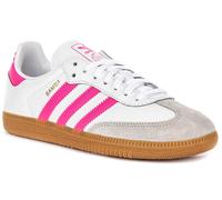 Adidas Samba OG J Baskets 3 Bandes Rétro Fille Blanc Rose EU 36-41