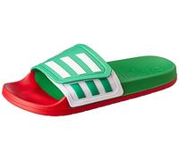 Adidas Sandales Adilette Tnd unisexes, Vivid Green Ftwr White Scarlet, 37 EU