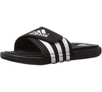 adidas Sandales Adissage pour homme, blanc/graphite/blanc, noir/blanc, 41 1/3 EU