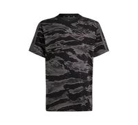 adidas Seasonal Essentials Camo T-Shirt Unisexe pour Enfant, Noir/Grefiv, 9-10 Ans