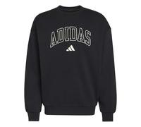 Adidas Seasonal Essentials Collegiate Fleece Crew Sweatshirt Noir M / Regular Homme