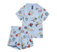 adidas Kids' Ensemble imprimé intégral fun Seasonal Essentials Enfants, Glow Blue/Multicolor/White, 2-3A