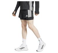 Adidas Short de running Adizero 2in1 Hommes – Noir/Blanc – Taille XL