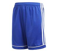 adidas Short de Football pour Garçon, Taille 13-14A, Bleu Gras/Blanc
