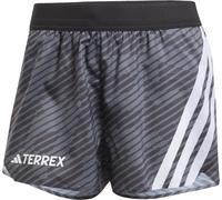 Adidas - Short de trail/running - Pro Short AOP W Black pour Femme - Taille S - Gris Gris S