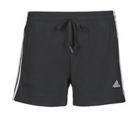 adidas Femme Essentials Slim 3-Stripes Shorts, Black / White, XL