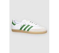 Adidas Original - Chaussures de skate - Samba ADV Footwear White/Cregrn/Gum3 pour Homme - Taille 9 UK - Blanc Blanc 9 UK