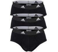 Adidas Slip pour Homme, 3er Paquet - Slip, Active Flex Coton, Logo, Unicolore Sc