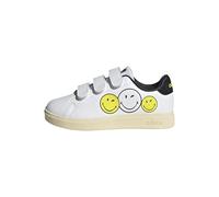adidas Smiley Advantage 2.0 Shoes Children Chaussures, Cloud White/Bright Yellow/Core Black, 28 EU