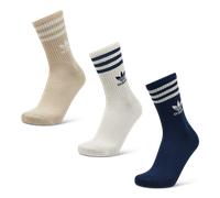 Adidas Solid Crew 3 Pack Unisexe - Chaussettes, Beige - Taille 37-39 Beige 37-39