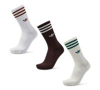 Adidas Solid Crew 3 Pack Unisexe - Chaussettes, Blanc - Taille 43-45 White 43-45