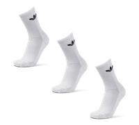Adidas Solid Crew 3 Pack Unisexe - Chaussettes, Blanc - Taille 43-45 White 43-45