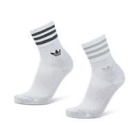 Adidas Solid Crew 3 Pack Unisexe - Chaussettes, Blanc - Taille 43-45 White 43-45