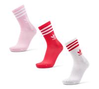Adidas Solid Crew 3 Pack Unisexe - Chaussettes, Blanc - Taille 46-48 White 46-48