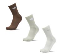 Adidas Solid Crew 3 Pack Unisexe - Chaussettes, Marron - Taille 40-42 Brown 40-42