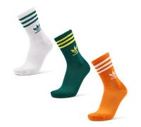 Adidas Solid Crew 3 Pack Unisexe - Chaussettes, Rouge - Taille 43-45 Red 43-45