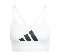 Adidas Aeroreact Big Logo Graphic Sports Bra Blanc XL Femme
