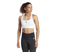 adidas Soutien-Gorge de Sport Powerreact pour Femme, Soutien Moyen, SEG, Blanc/Noir