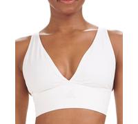 adidas Soutien-Gorge Plongeant sans Coutures pour Femme, Blanc