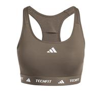 ADIDAS PERFORMANCE Soutien-gorge de sport marron / blanc, Taille XS-S