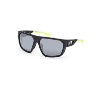 Adidas Sport Sp0097 Polarized Sunglasses Noir Smoke Mirror Homme