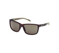 Adidas Sport Homme SP0047 52N Lunettes de soleil Injecté Havane sombre Vert Carré Normale