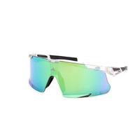 Adidas Lunettes de sport SP0106 blanches avec verres miroir verts