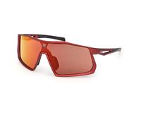 Adidas Lunettes de running Kentro SP0123 Mirror S3 Rouge mat miroir rouge