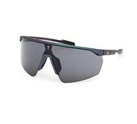 Adidas Lunettes de sport SP0075 noires verre miroir noir