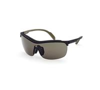 Adidas Sport Unisex SP0043 02N Lunettes de soleil Injecté Noir-opaque Vert Masque Normale