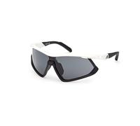 Adidas Sport Unisex SP0055 24A Lunettes de soleil Plastique Blanc Gris Masque Normale