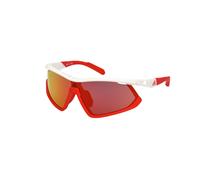 Adidas Sport Unisex SP0055 24L Lunettes de soleil Plastique Blanc Transparent Masque Miroir
