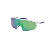 Adidas Sport Unisex SP0093 21Q Lunettes de soleil Injecté Blanc Vert Masque Normale