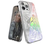 adidas Sports Compatible avec iPhone 13 Pro Max Coque, Résistante aux Chutes, Bords surélevés, Coque moulée Originale, Paume Holographique
