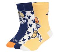 ADIDAS SPORTSWEAR Chaussettes de sport 'Disney Micky Maus' bleu marine / jaune / orange / blanc, Taille 37-39