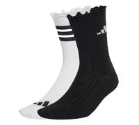 adidas Unisex GLOW SOCK 2 PAIR PACK, white/black/grey one, 5-6 Years