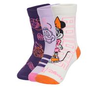 ADIDAS SPORTSWEAR Chaussettes 'Minnie Mouse' violet foncé / mandarine / rose clair / blanc cassé, Taille 37-39