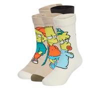 ADIDAS SPORTSWEAR Chaussettes 'The Simpsons' beige / beige clair / marron / noir, Taille 40-42
