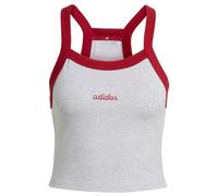 adidas Débardeur Seasonal Essentials Colorpop – Broderie graphique – Gris/Rouge carmin – M